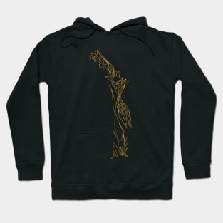 Giraffe Love BLACK & GOLD Hoodie